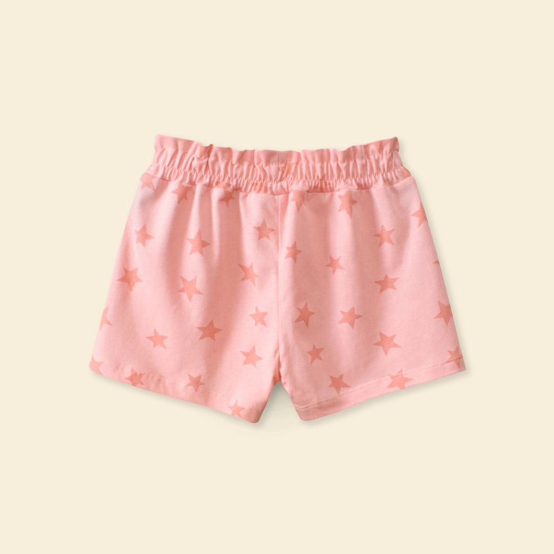 Girls Star Print Regular Shorts Shorts   