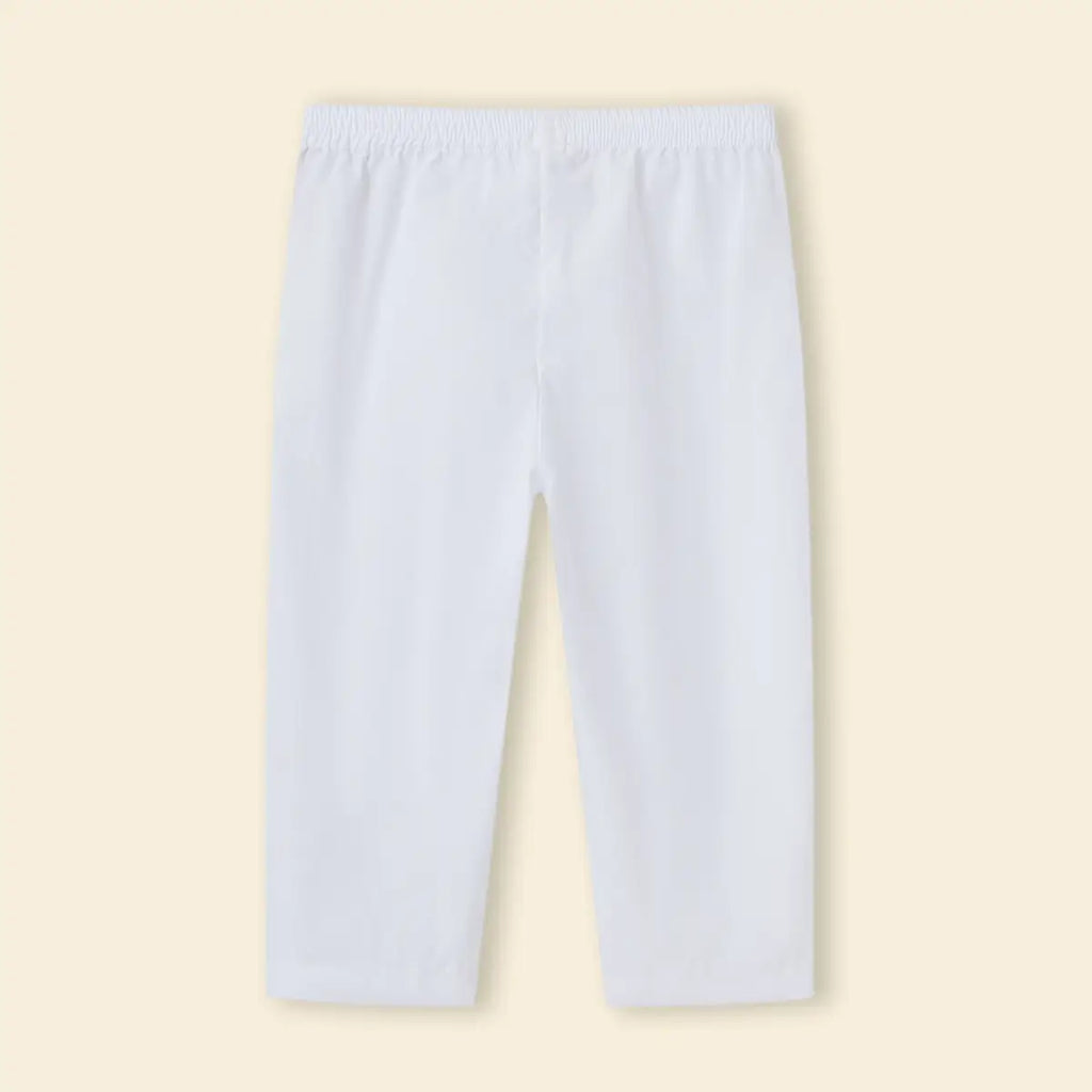 Boys White Embroidered Kurta With Pajama Sets Ethnicwear Boys