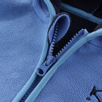 Boys Light Blue Fleece Hooded Zip-up Jacket Coats & Jackets