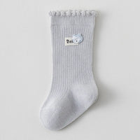 Pack of 3 Girls Multicolour Ruffle Edge Calf Length Socks Socks