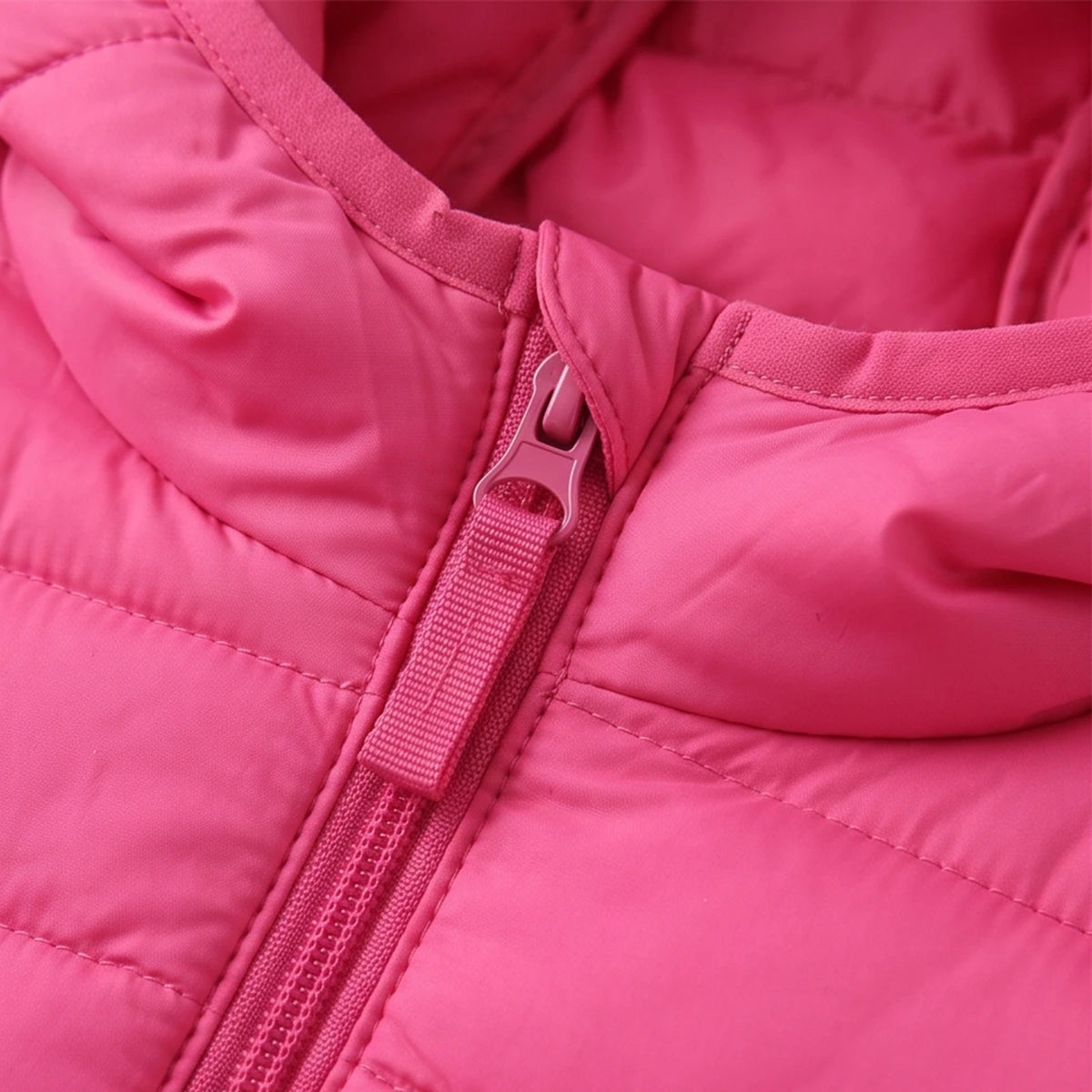 Girls Pink Hooded Quilted Puffer Jacket Coats & Jackets