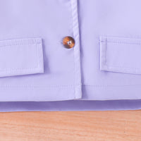 Girls Purple Long Sleeve Jacket With Camisole Top And Butterfly Embroidered Skirt Set 3 pc. Sets