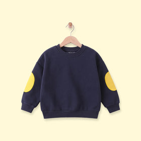 Boys Navy Blue Long Sleeve Sweatshirt Sweatshirts & Hoodies Navy Blue 1-2 Y