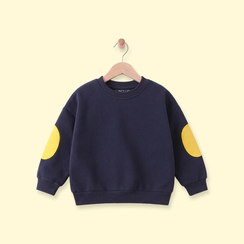 Boys Navy Blue Long Sleeve Sweatshirt Sweatshirts & Hoodies Navy Blue 1-2 Y