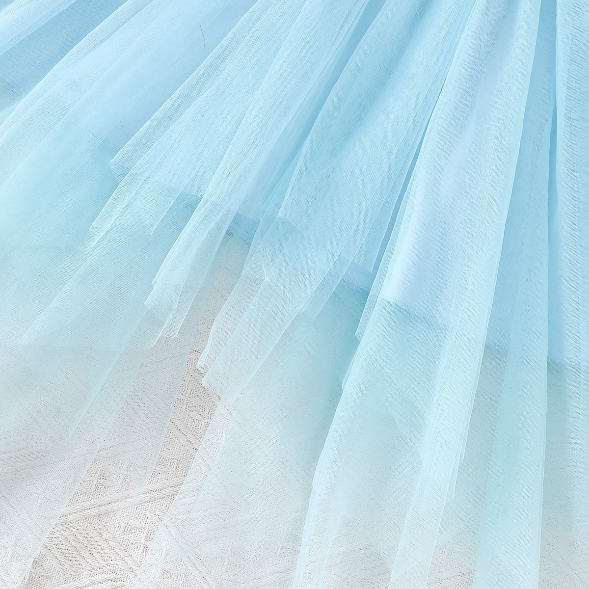 Girls Blue Velventeen Tulle Party Dress with Tweed Coat Party Dresses