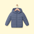 Boys Grey Hooded Quilted Puffer Jacket Coats & Jackets Grey 3-4 Y