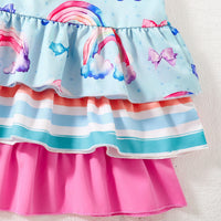 Girls Multicolor Sleeveless Flared A-line Dresses Pack Of 3 Casual Dresses