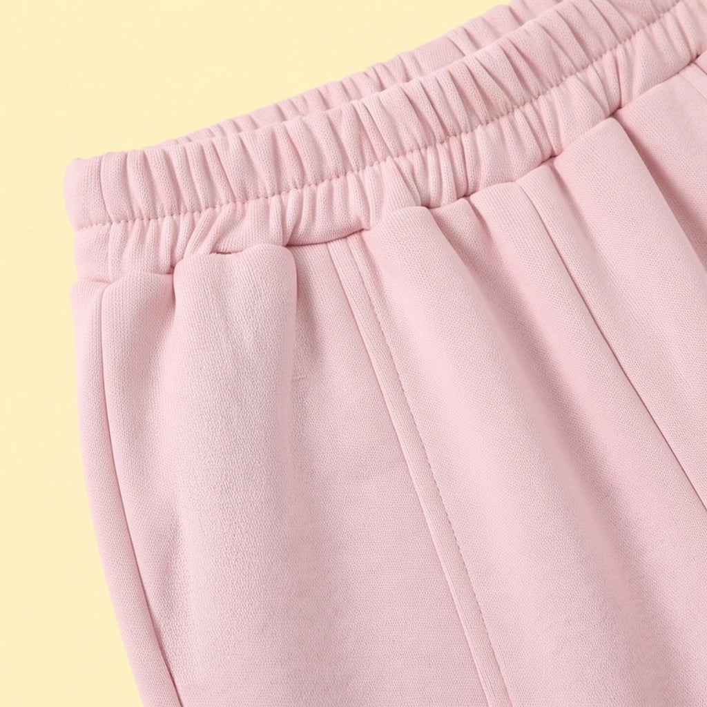 Girls Light Pink Hooded Sweatshirt & Joggers Co-ord Sets Sets