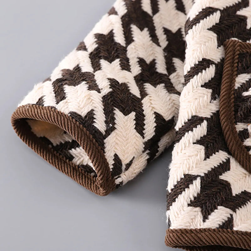 Boys Dark Brown Self-Design Cardigan With T-Shirt & Pants Set Sets