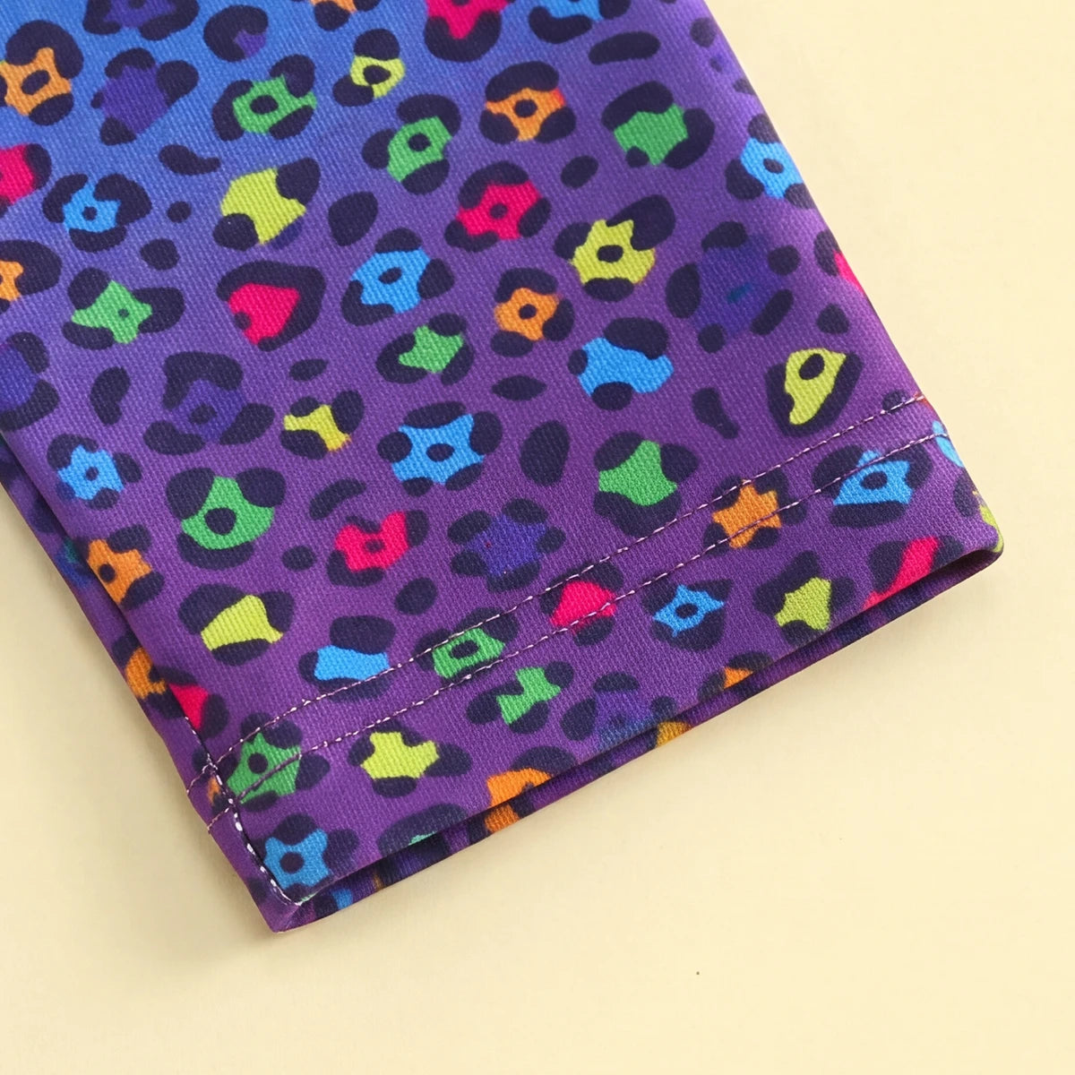 Girls Multicolour Leopard Print Leggings Leggings & Tights