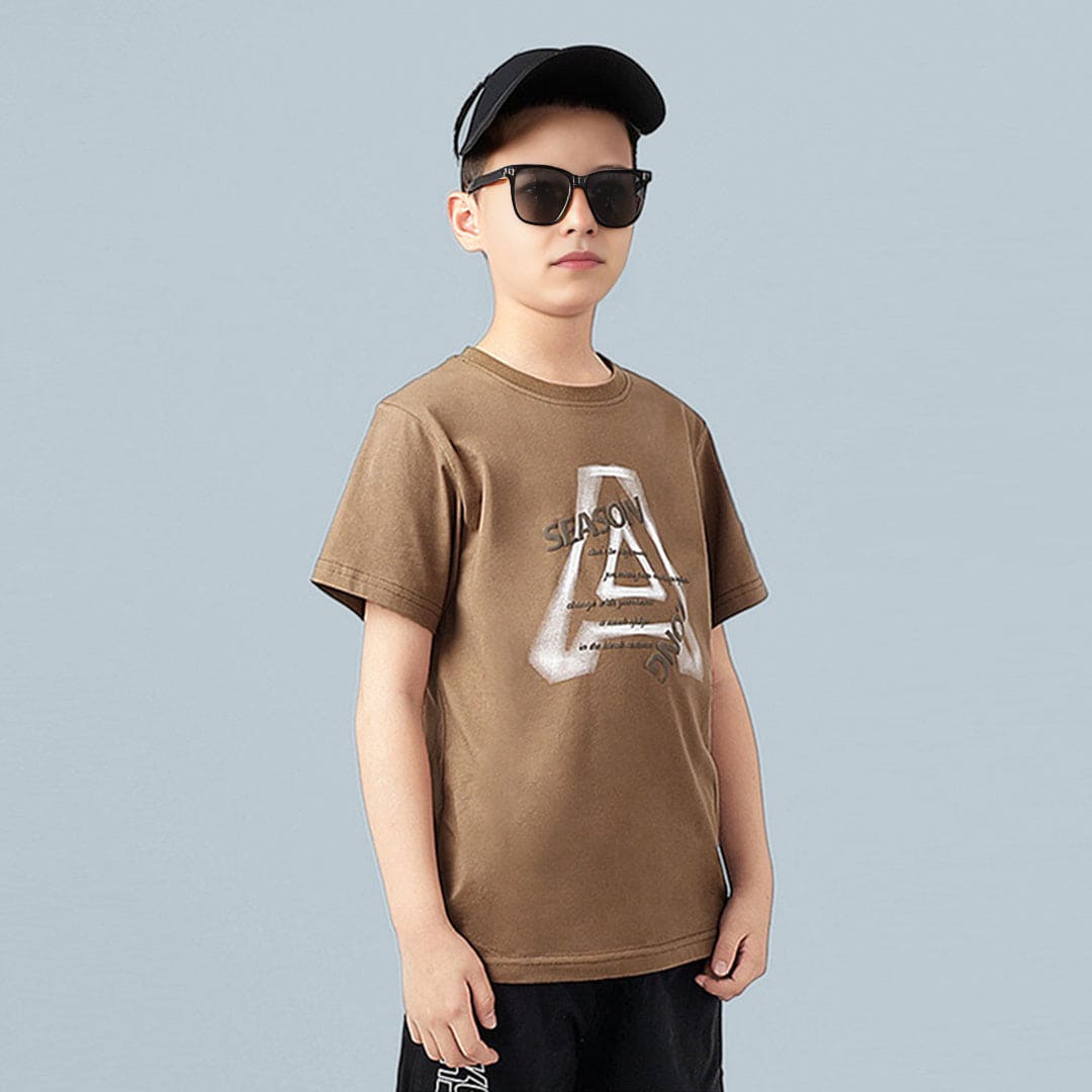 Boys Printed Shorts Sleeves T-Shirt Tshirts   
