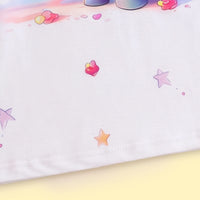 Girls White Unicorn Printed T-Shirt Dress Casual Dresses