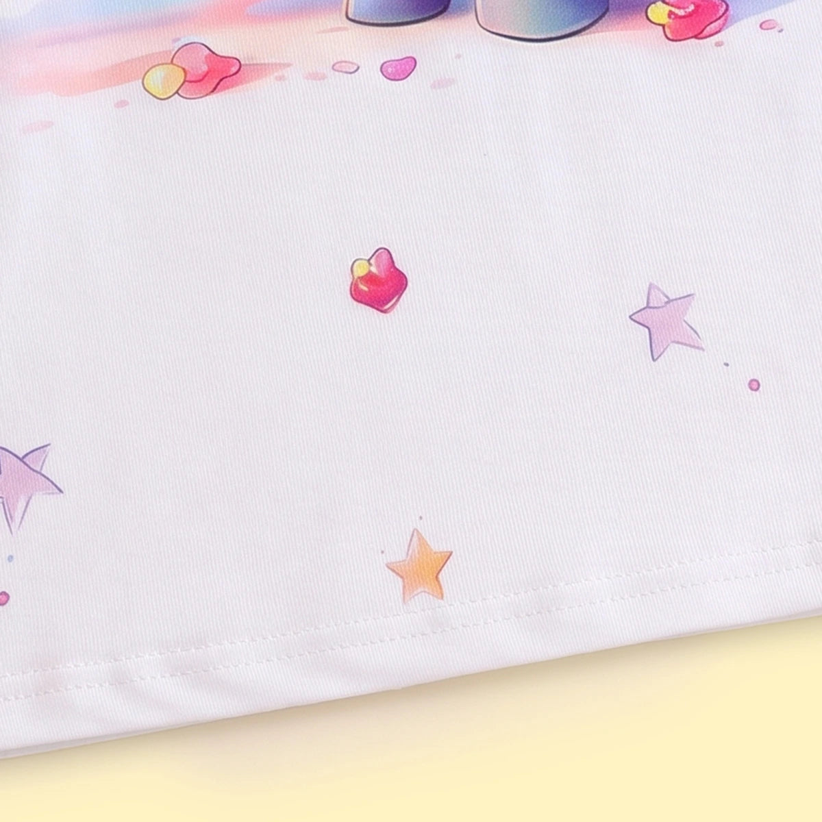 Girls White Unicorn Printed T-Shirt Dress Casual Dresses