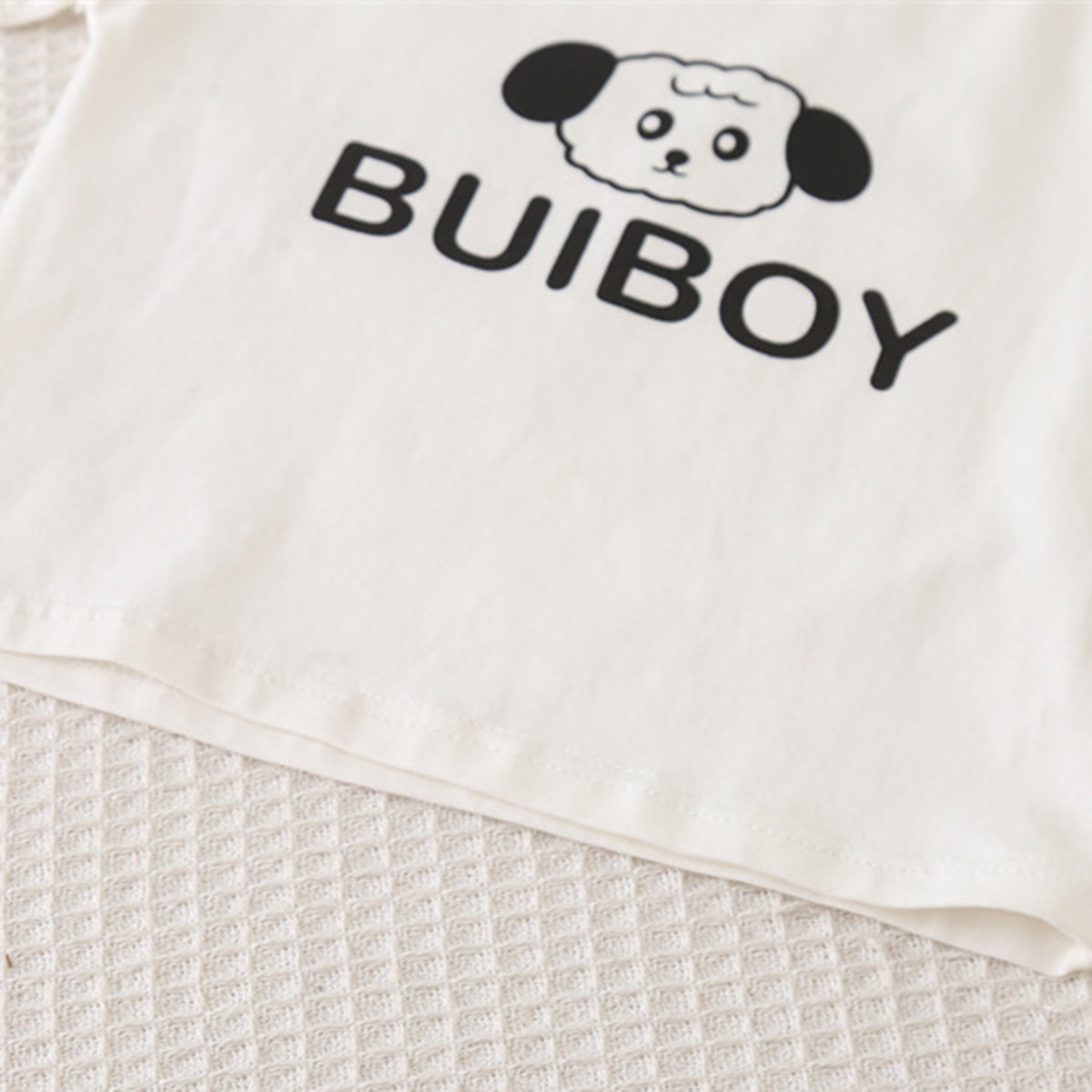 Boys Brown Dog Patched Dungaree With T-Shirts Set 2 pc. Sets