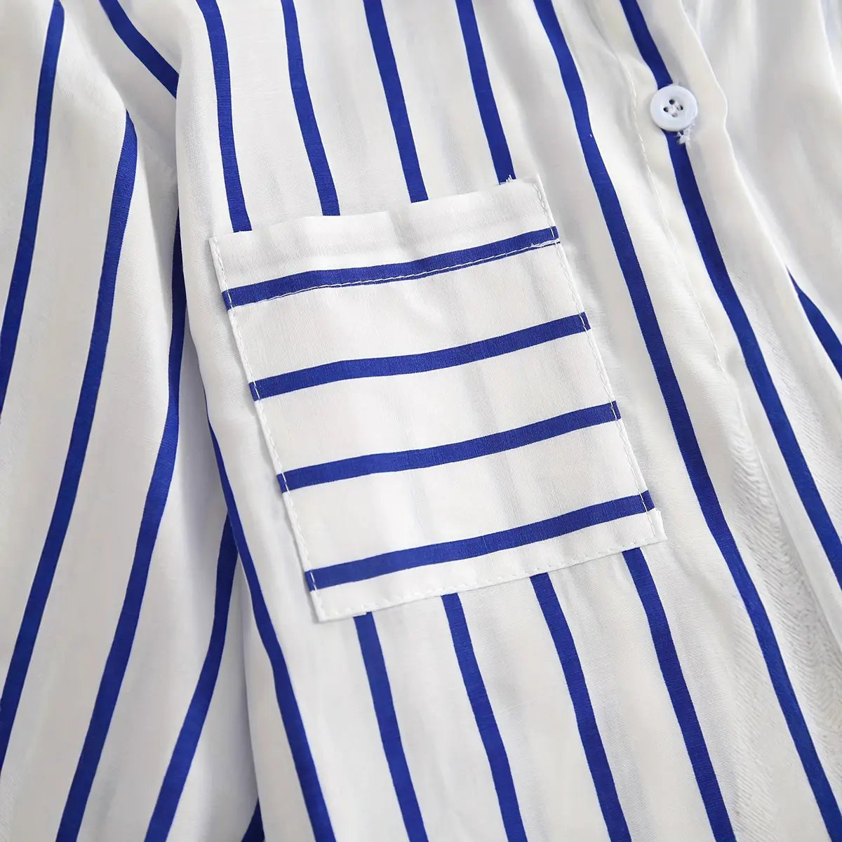 Girls Blue Stripe Shirt With Printed T-Shirt And Denim Shorts Sets 3 pc. Sets