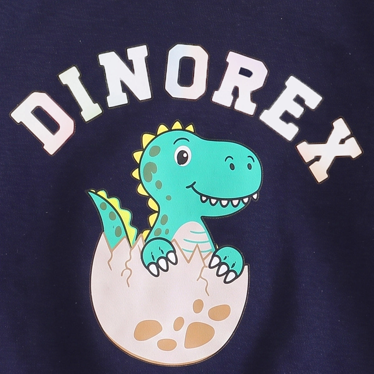 Boys Navy Blue Dinosaur Graphic Raglan Sleeve Sweatshirt & Jogger Sets 2 pc. Sets
