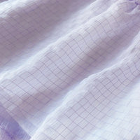 Girls Purple Checked Sleeveless Top With Bloomer-style Shorts Sets Sets