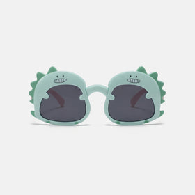 Unisex Light Green Dinosaur Shaped Sunglasses Sunglasses Light Green Onesize