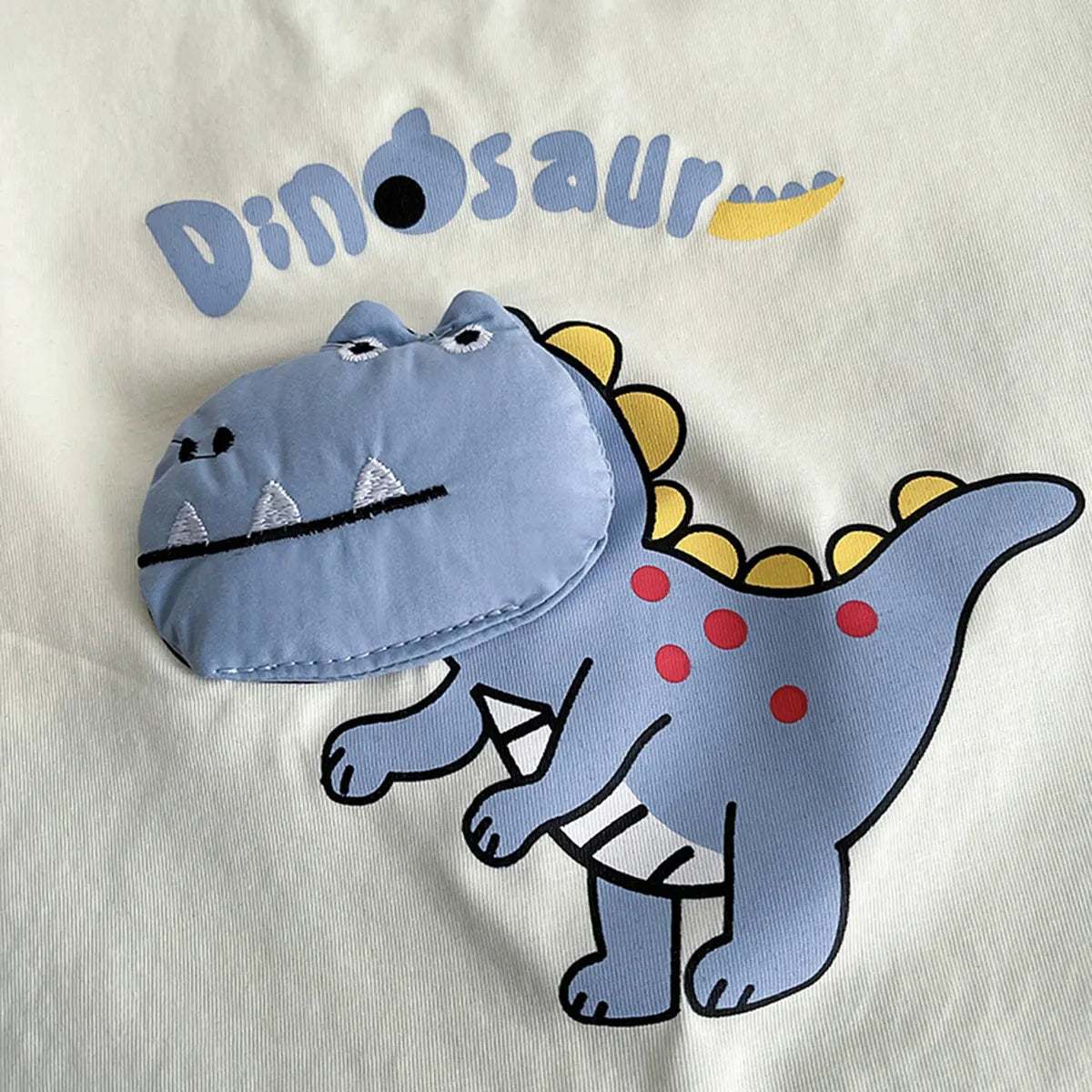 Boys Blue Dinosaur Printed T-Shirt With Shorts Sets Sets