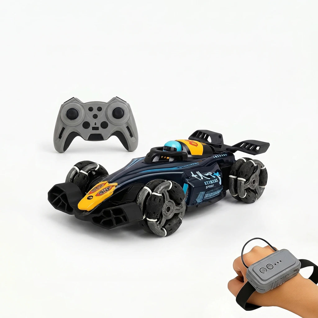 Formula F1 Drift Smoke Car Toy Remote Control Racing Car with Hand Gesture Sensor 360 Stunt Rotation Lights & Music Trending Accessories