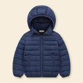 Boys Navy Blue Hooded Puffer Jacket With Long Sleeves Coats & Jackets Navy Blue 4-5 Y