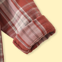 Boys Red Checked Long Sleeve Shirt Shirts