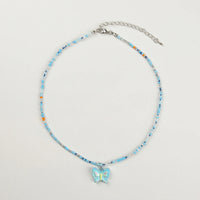Pack Of 5 Girls Multicolour Butterfly and Rainbow Beaded Necklace Sets Necklace and Chains