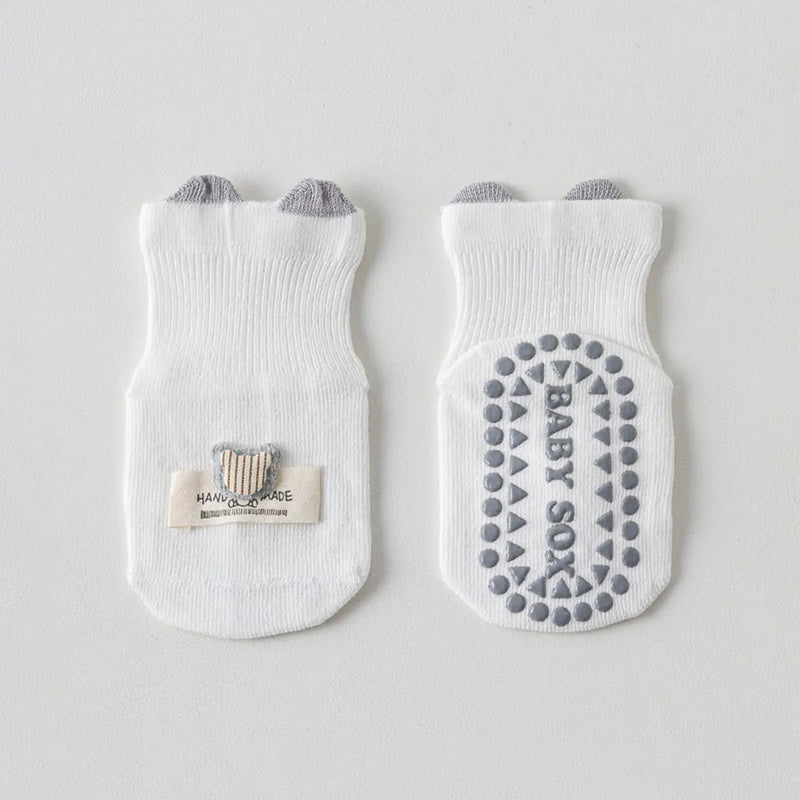 Pack of 6 Multicolour Bear Ear Ankle Length Socks Socks