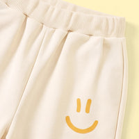 Boys Beige Typographic Sweatshirt & Joggers Co-ord Sets Sets