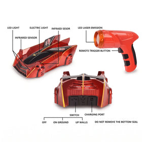 Laser Guided Wall Climbing Remote Control Car Trending Accessories