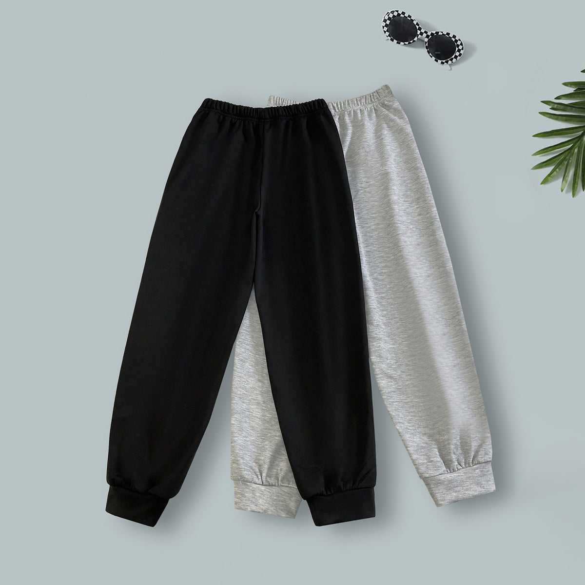 Boy Multicolor Joggers (Pack Of 2) Trackpants & Joggers Multicolor 7-8 Y