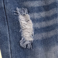 Boys Blue Distressed Elasticated Waist Denim Pants Pants