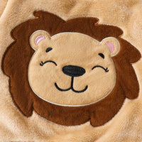 Boys Beige Lion Embroidered Sweatshirt With Jogger Co-ord Set 2 pc. Sets