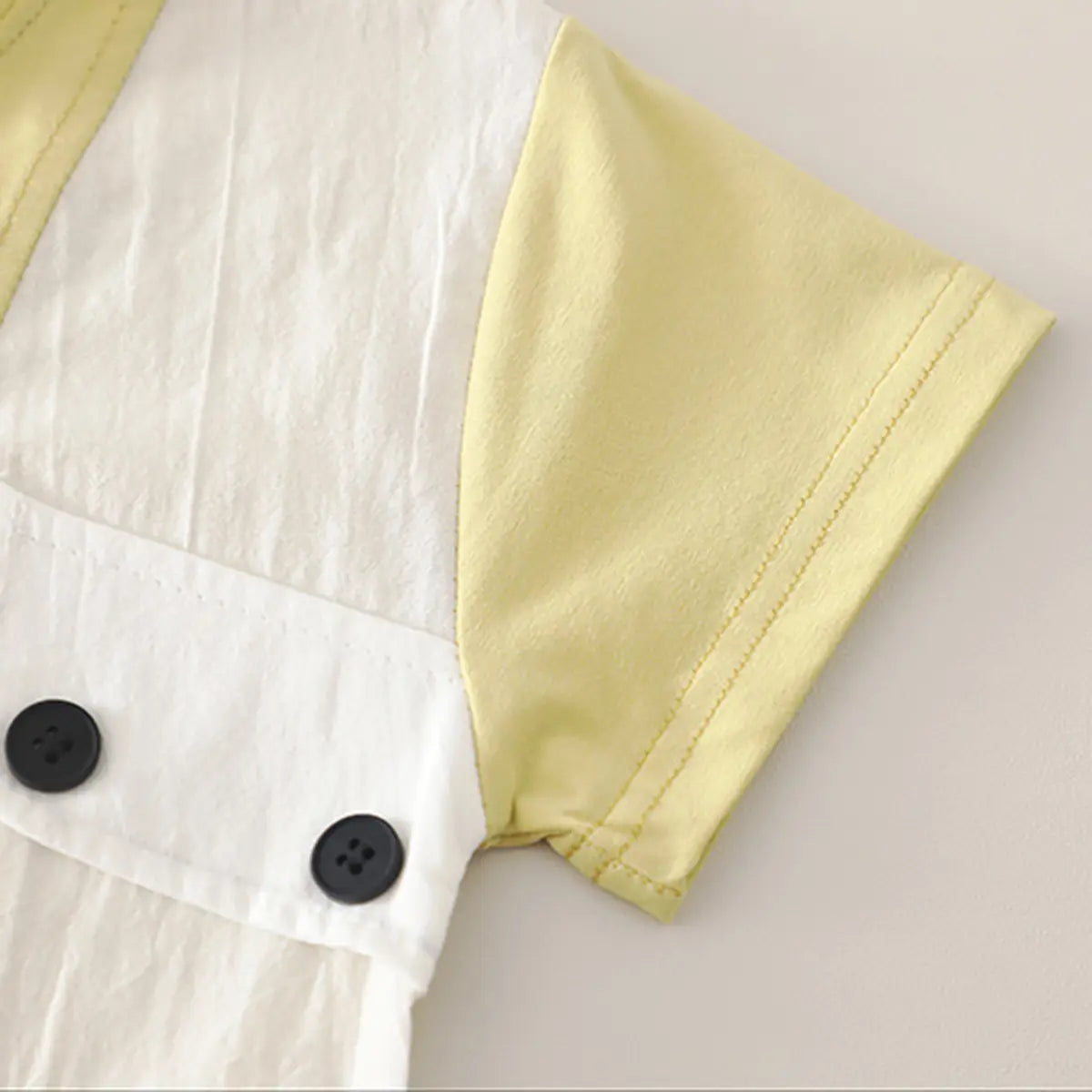 Boys Yellow Typographic Printed Short Sleeve T-Shirt With Elasticated Shorts Sets 2 pc. Sets