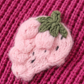 Girls Pink Applique Long Sleeve Sweater Sweaters & Cardigans