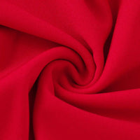 Girls Red Solid Bow Long Sleeves A-line Dress Casual Dresses