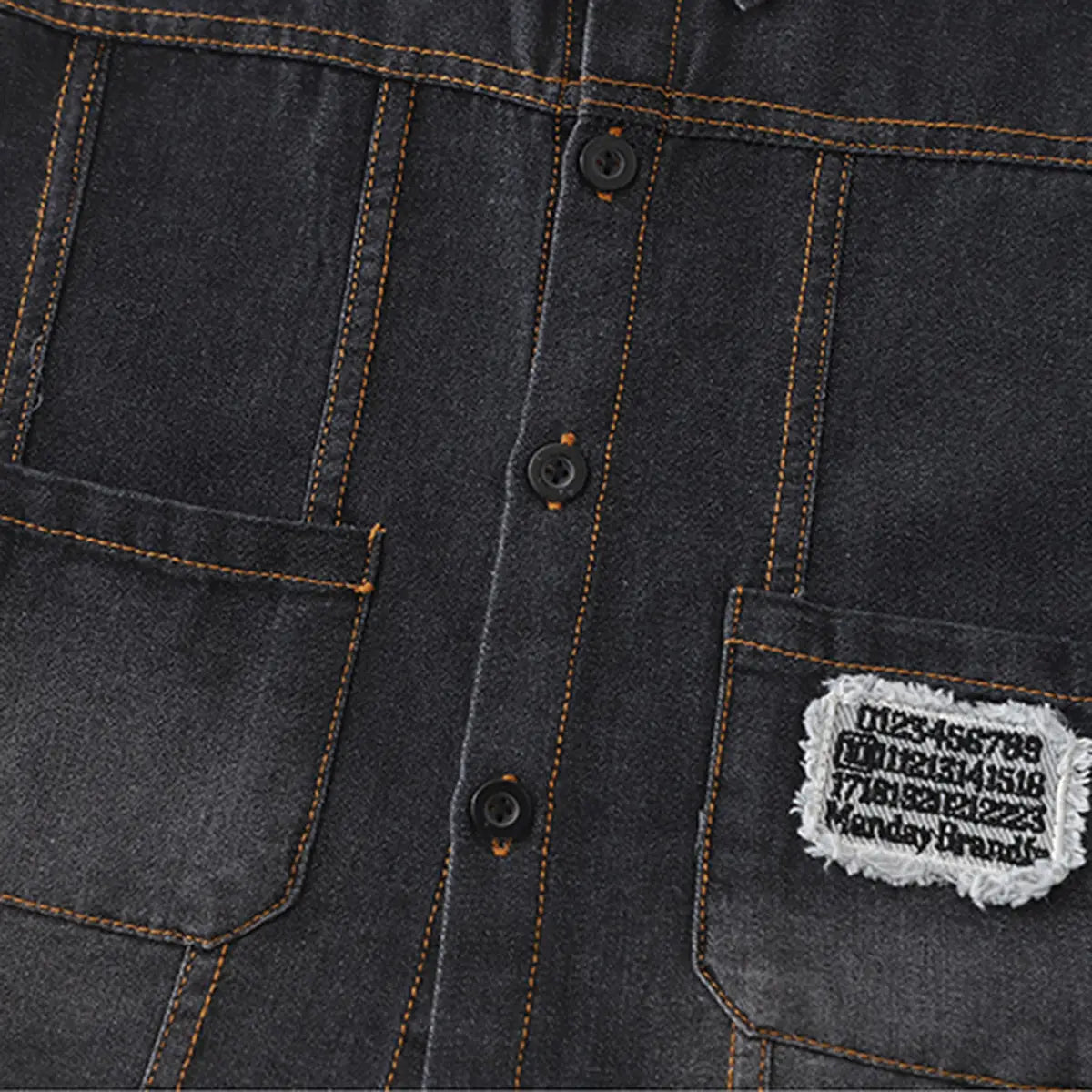 Boys Black Denim Shirt & Shorts With Printed T-Shirt Sets Sets