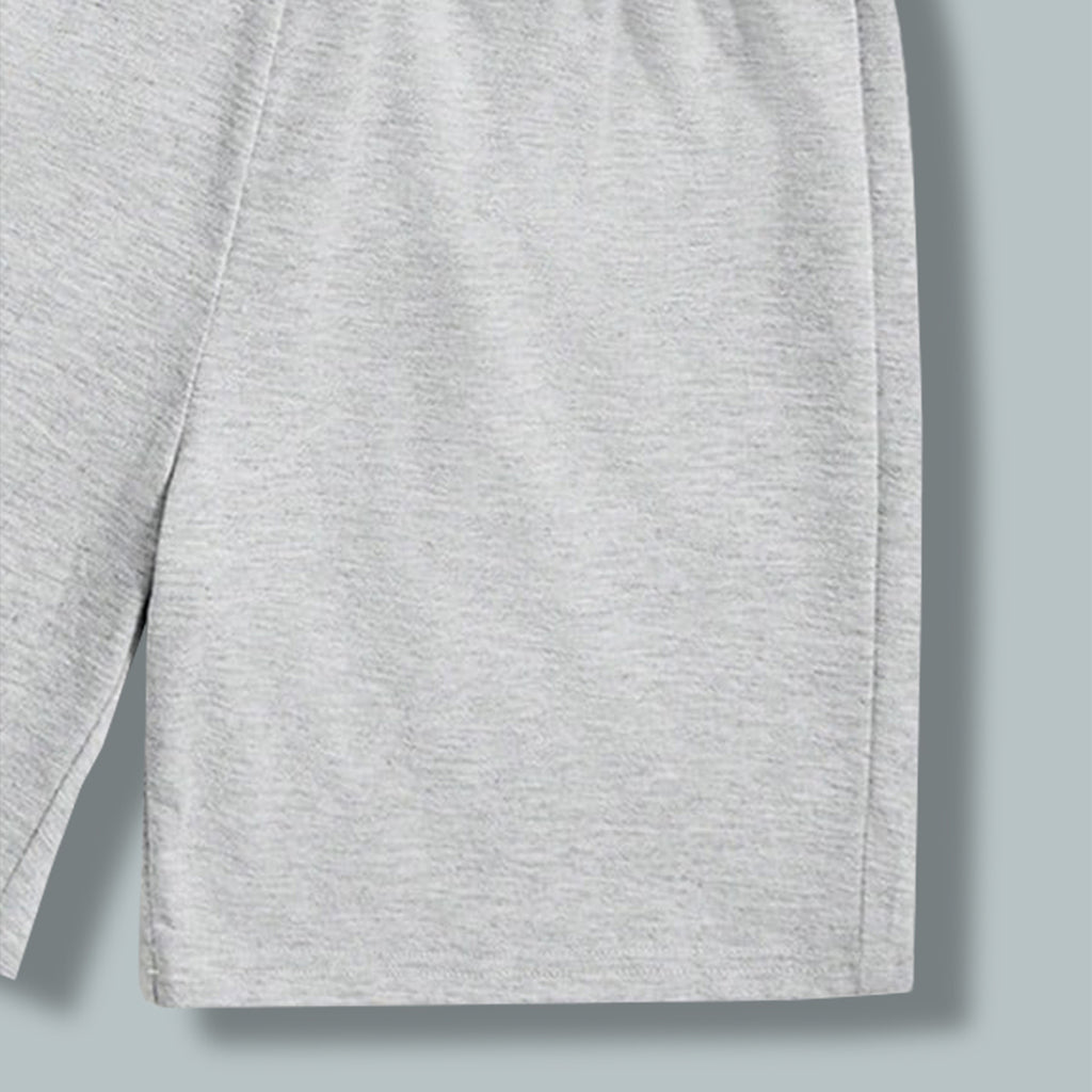 Boys Grey Sleeveless Graphic Vest With Shorts Set 2 pc. Sets