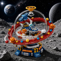 Space Astronaut Building Block Model - Orbiting Planet Dome Display Set Trending Accessories
