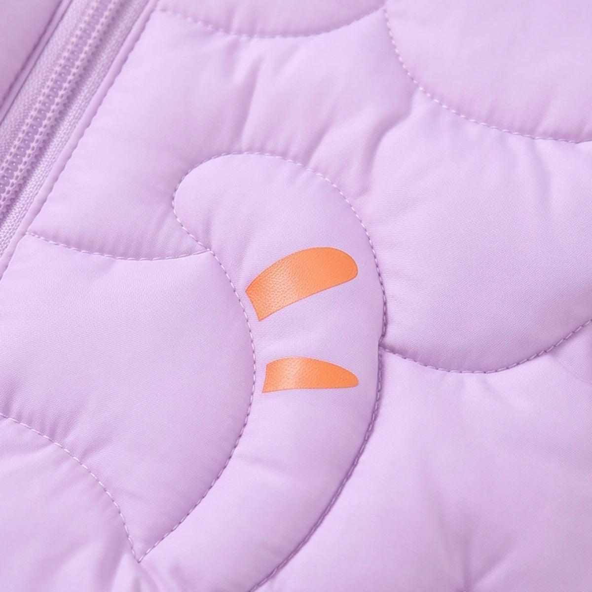 Girls Lavender Bear Ear On Hood Quilted Zip-up Jacket Coats & Jackets