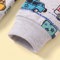 Boys Grey Long Sleeve Graphic Sweatshirt Sweatshirts & Hoodies