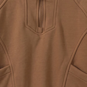 Boys Brown Half-Zipper Sweatshirt & Joggers Co-ord Sets Sets