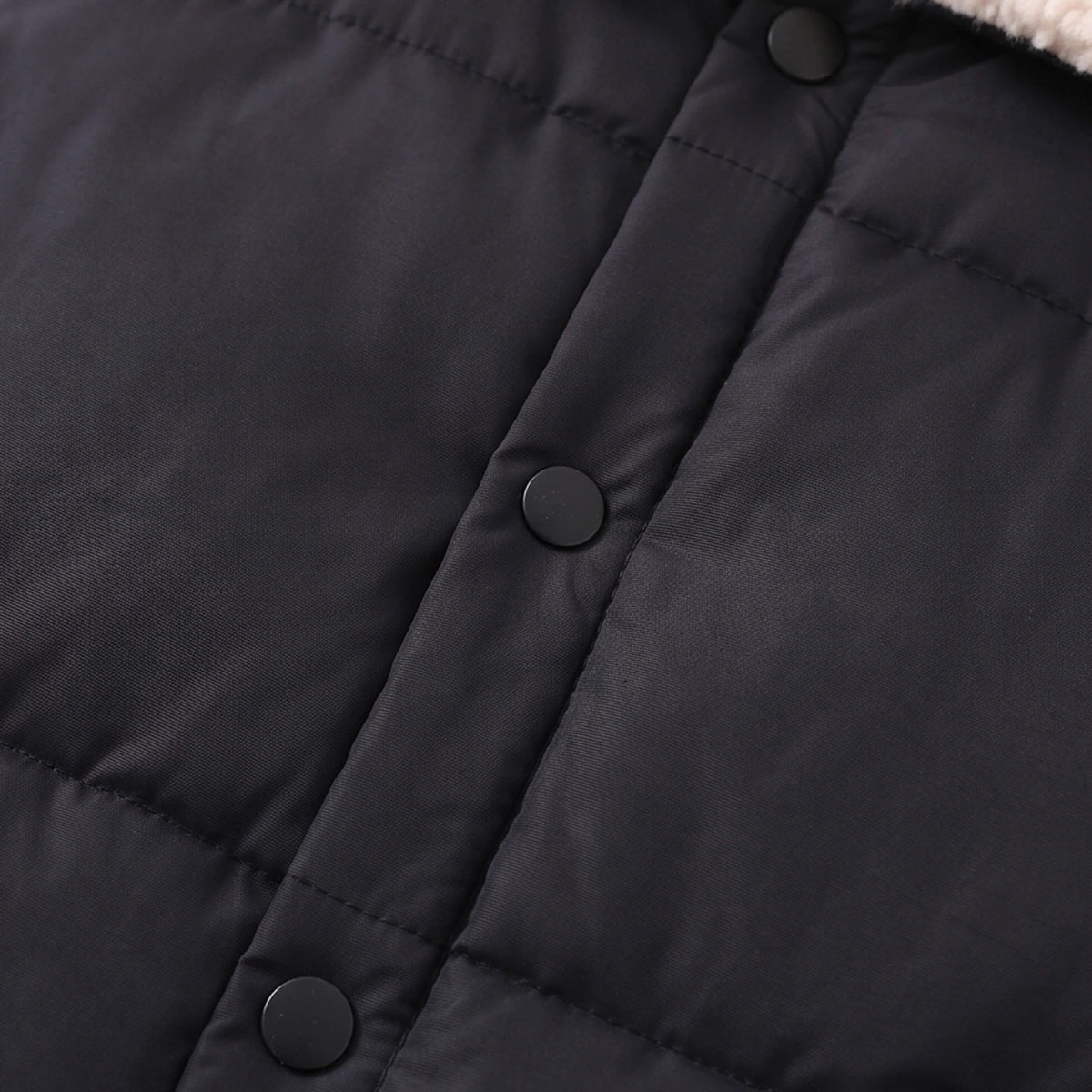 Boys Black Sleeveless Puffer Jacket Coats & Jackets