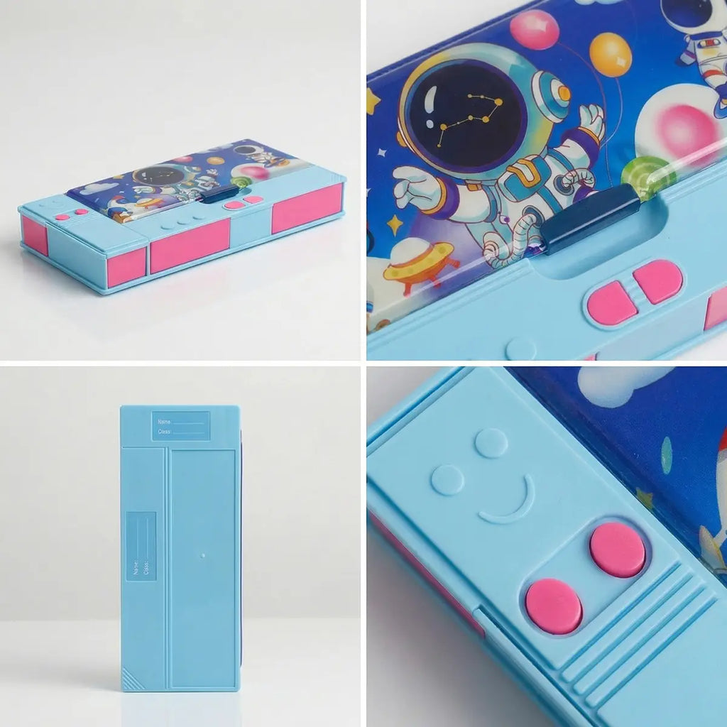 Kids Space Theme Magnetic Pencil Box Trending Accessories