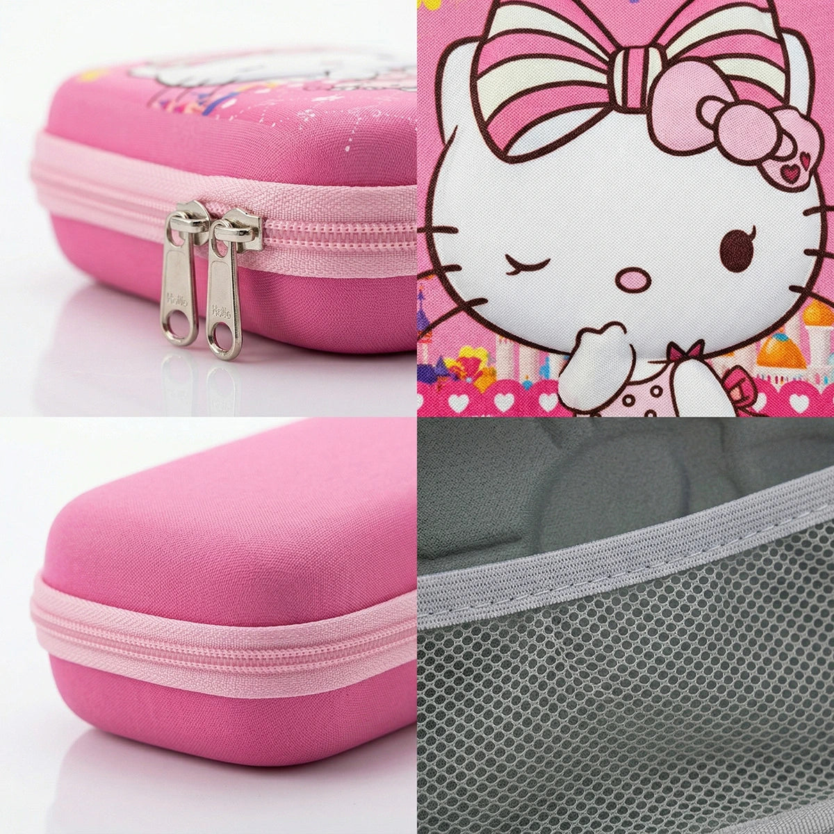 Girls Pink Hello Kitty Hard-Shell Pencil Box Trending Accessories