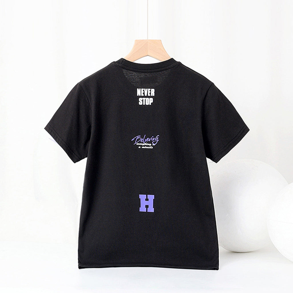 Boys Printed Short Sleeves T-Shirt Tshirts   