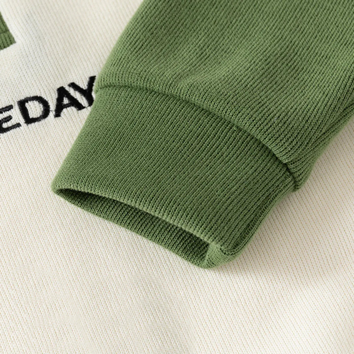 Boys Off White Typographic Embroidered Polo Sweatshirt Sweatshirts & Hoodies