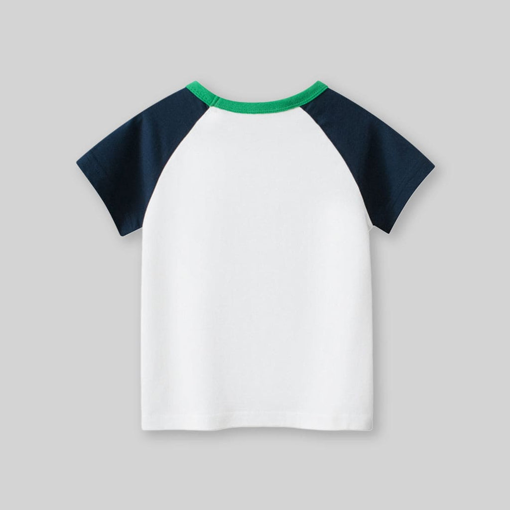 Boys Dinosaur Print Short Sleeves T-Shirt Tshirts   
