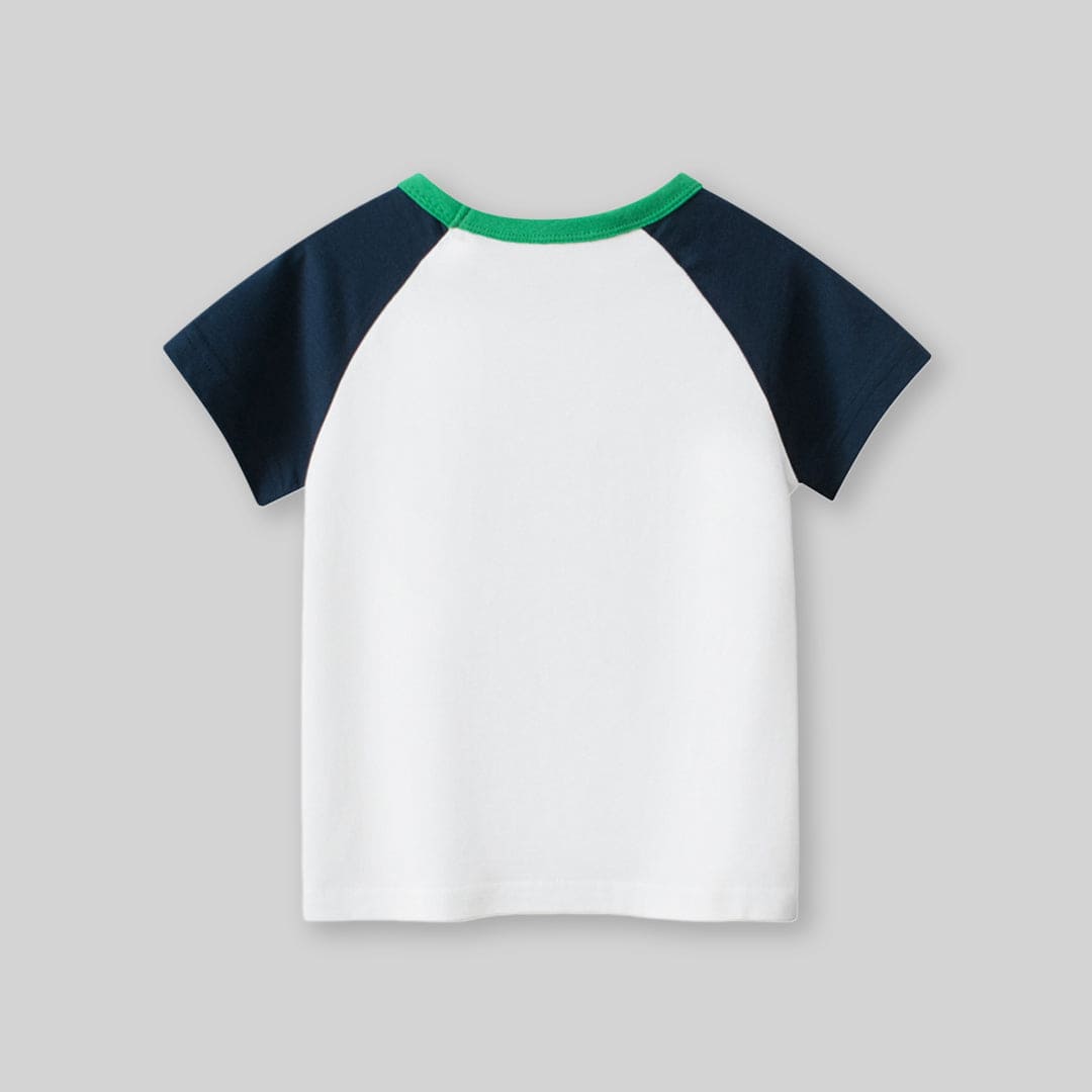 Boys Dinosaur Print Short Sleeves T-Shirt Tshirts   