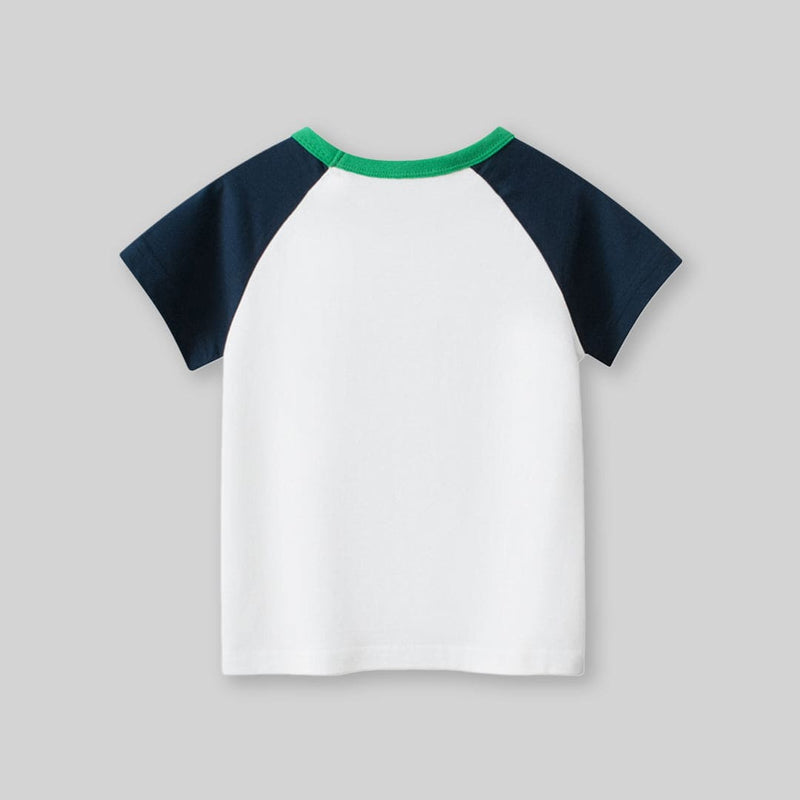Boys Dinosaur Print Short Sleeves T-Shirt Tshirts   